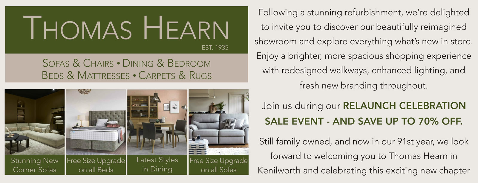 Thomas Hearn Relaunch Celebration Sale Event