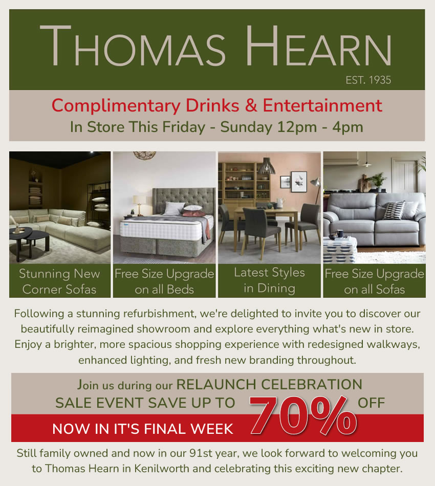 Thomas Hearn Relaunch Celebration Sale Event