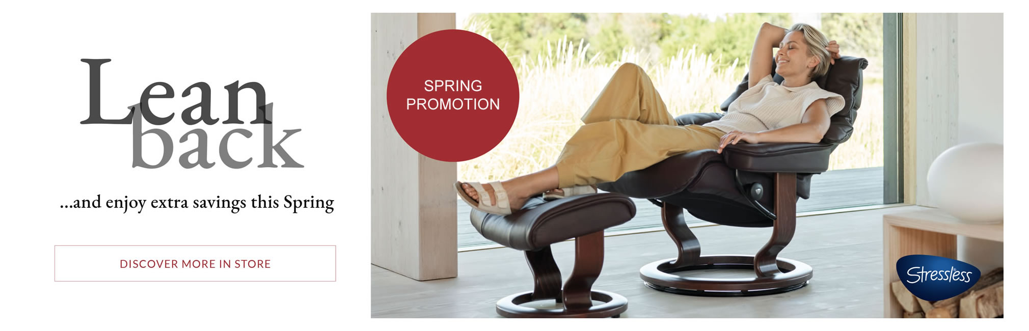 Save on selected Stressless ranges this spring
