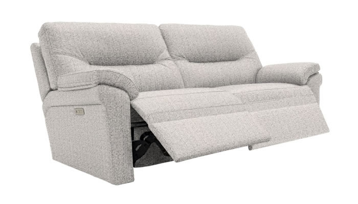 G Plan Seattle Fabric 3 Seater Power Double Recliner