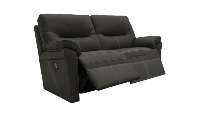 G Plan Seattle Leather 2 Seater Sofa Power Double Recliner