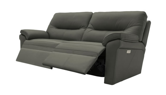 G Plan Seattle Leather 3 Seater Manual Double Recliner