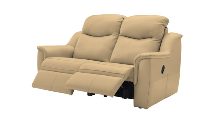 G Plan Firth Leather 2 Seater Sofa Power Double Recliner