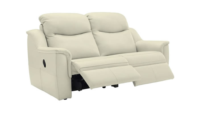 G Plan Firth Leather 3 Seater Sofa Power Double Recliner