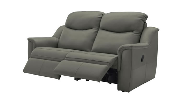 G Plan Firth Leather 3 Seater Sofa Power Double Recliner