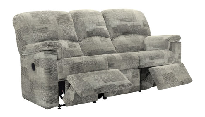 G Plan Chloe Fabric 3 Seater Sofa Power Double Recliner