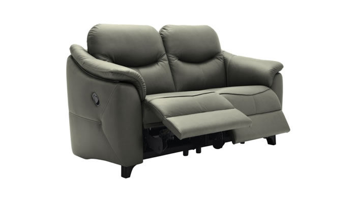 G Plan Jackson Leather 2 Seater Sofa Power Double Recliner