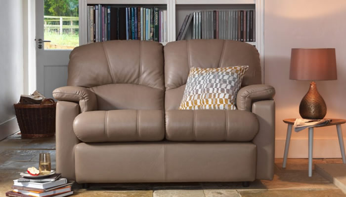 G Plan Chloe Leather Small 2 Seater Sofa