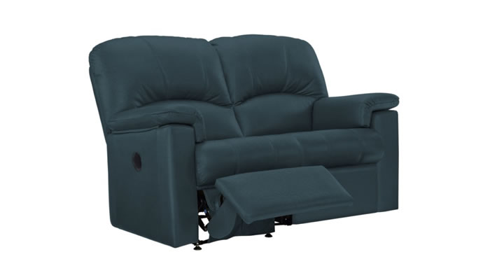 G Plan Chloe Leather 2 Seater Sofa Manual Single Recliner