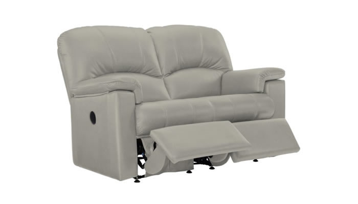 G Plan Chloe Leather 2 Seater Sofa Manual Double Recliner