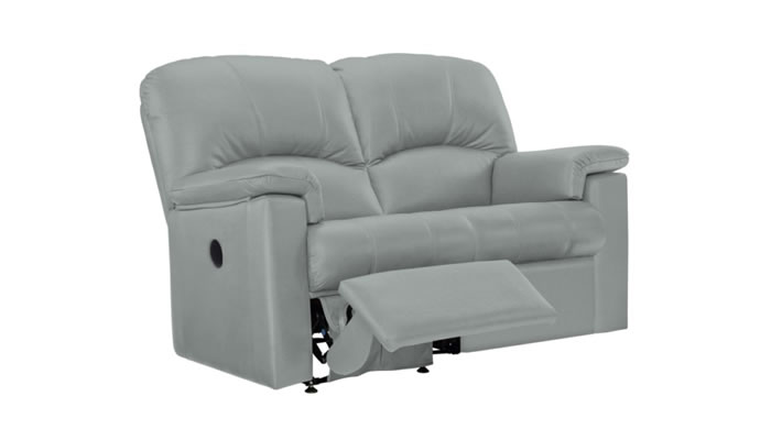 G Plan Chloe Leather 2 Seater Sofa Power Single Recliner