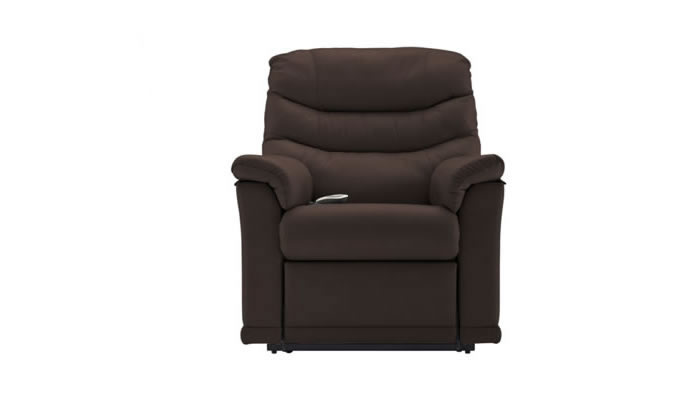 G Plan Malvern Leather Standard Chair Dual Elevate Riser Recliner