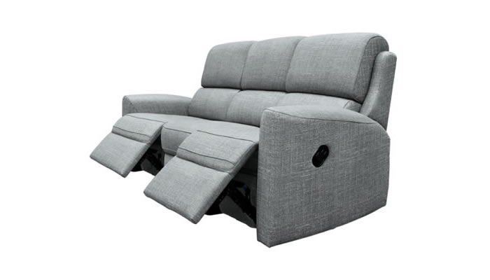 G Plan Hamilton Fabric 3 Seater Sofa Manual Recliner Double