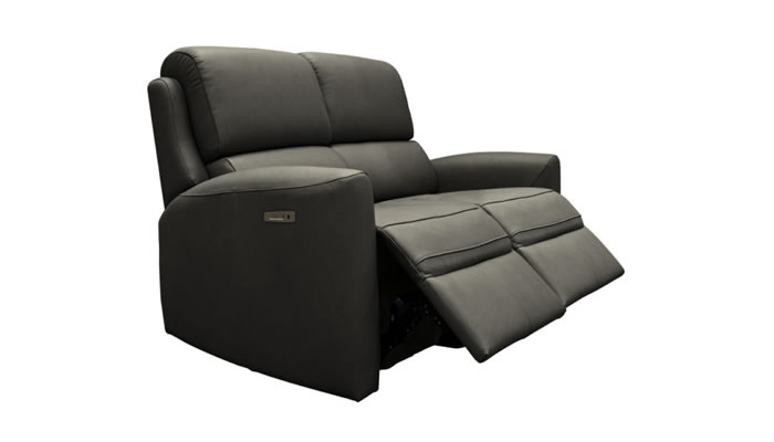 G Plan Hamilton Leather 2 Seater Sofa Power Double Recliner with USB