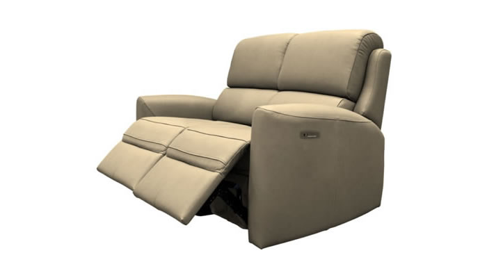 G Plan Hamilton Leather 2 Seater Power Double Recliner with