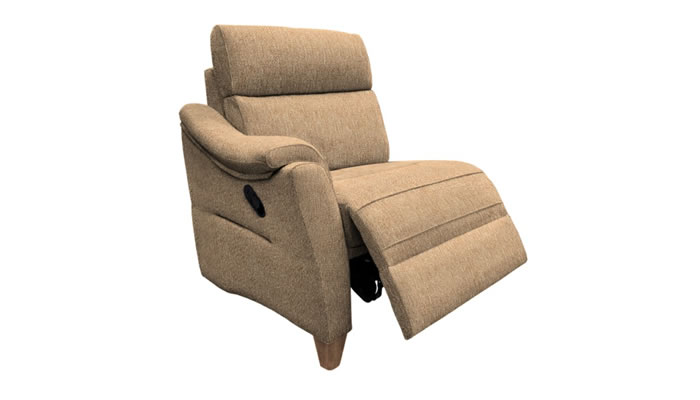 G Plan Hurst Fabric End Unit Manual Recliner Small