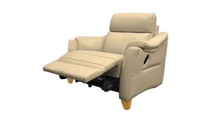 G Plan Hurst Leather Chair Powered Recliner USB