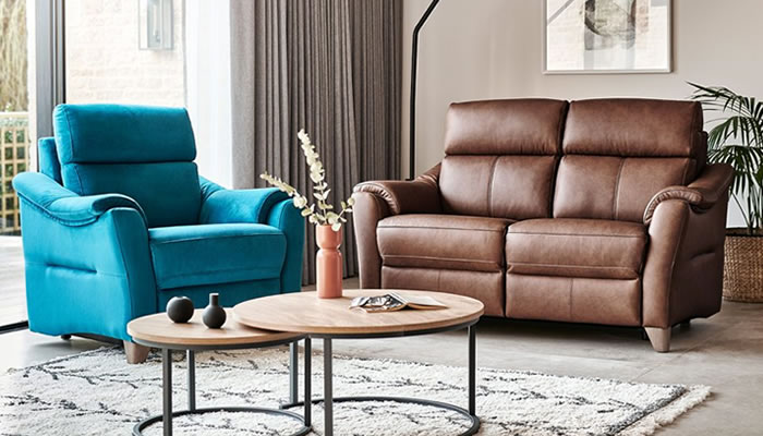 G Plan Hurst Leather Small Sofa