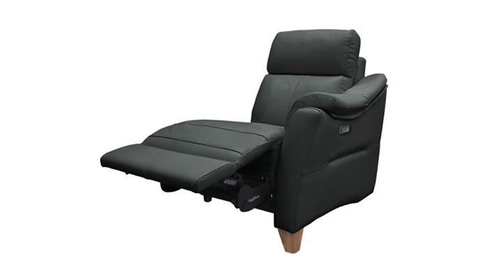 G Plan Hurst Leather Small Unit Manual Recliner