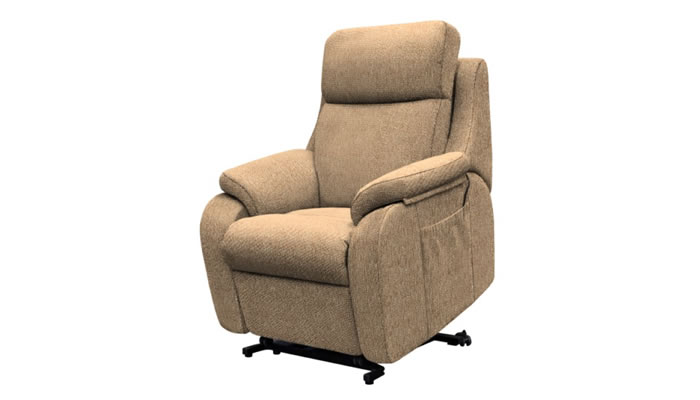 G Plan Kingsbury Fabric Small Chair Dual Elevate Riser Recliner