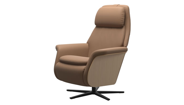 Stressless Sam Leather Sirius Base Wood Arms