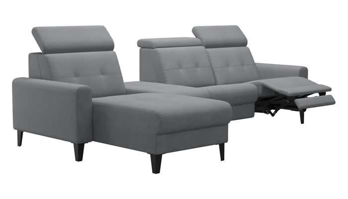 Stressless Anna A1 Fabric 3 Seater Power Recliner Center Long Seat