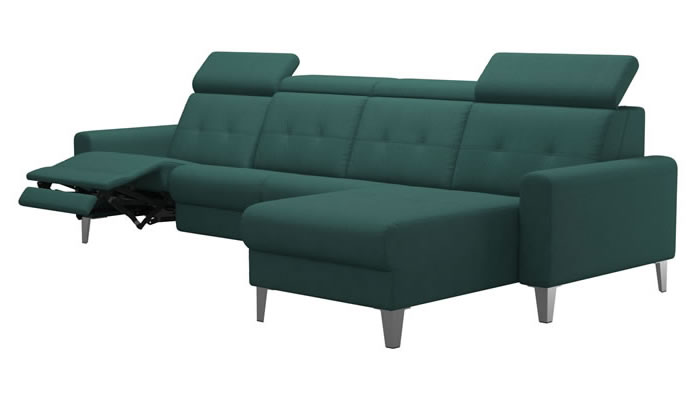 Stressless Anna A1 Fabric 4 Seater Power Recliner Long Seat