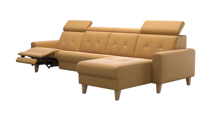 Stressless Anna A1 Leather 4 Seater Power Recliner Long Seat