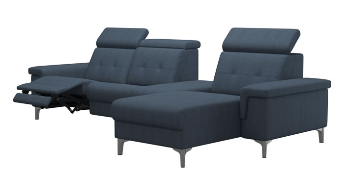 Stressless Anna A2 Fabric 3 Seater Sofa Power Recliner Long Seat Center