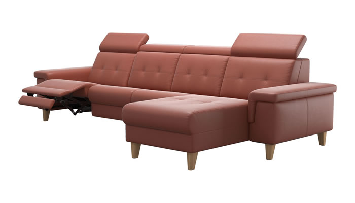 Stressless Anna A2 Leather 4 Seater Sofa Power Recliner Long Seat