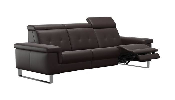 Stressless Anna A2 Leather 3 Seater Sofa Power Recliner