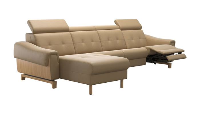 Stressless Anna A3 Leather 4 Seater Sofa Power Recliner Long Seat