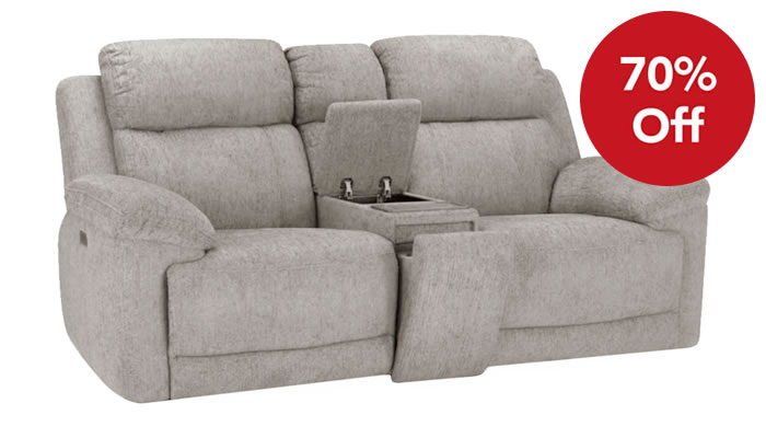 Somerset 2.5 Seater Double Recliner in Cream Sale