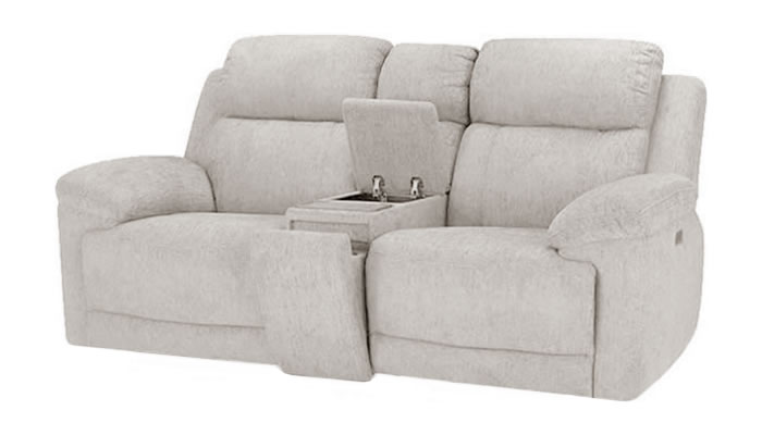 5 Somerset 3 Seater Power Recliner with Storage in Cream
