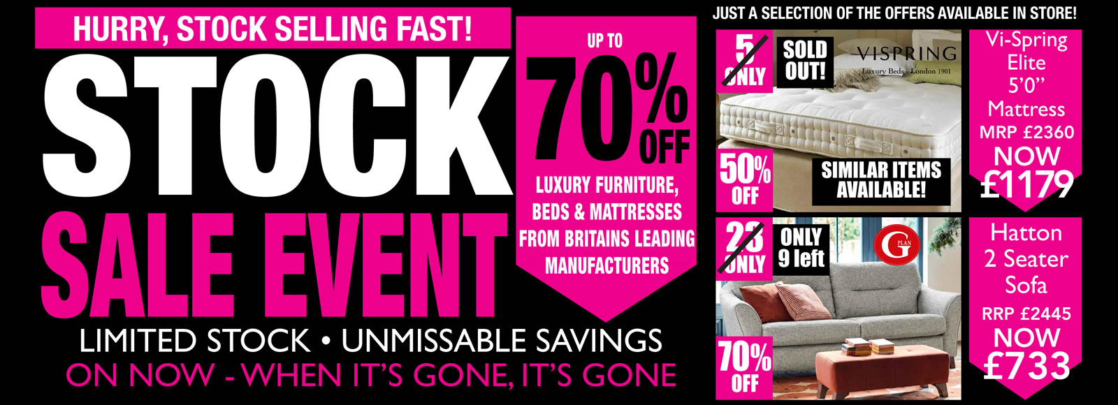 Thomas Hearn Stock Sale Event Now On